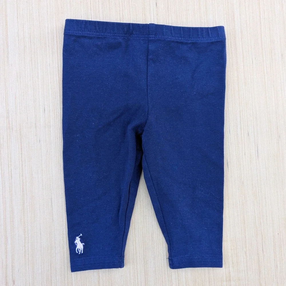Ralph Lauren Leggings Logo Navy Blue‎ Toddler 6M